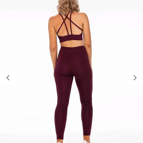 Ethos All Day Leggings Plum size S HAS POCKETS! - Picture 2 of 5